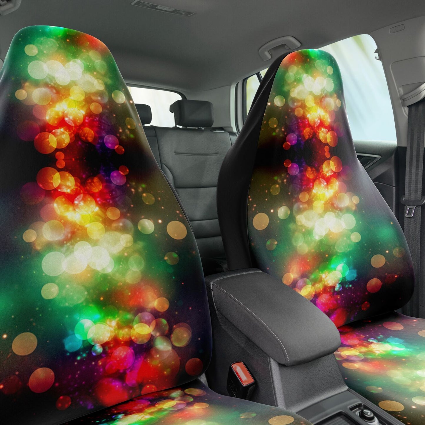 Sparkle Shimmer Car Seat Cover - Front Seat Cover or Full Set Front and Back Seat Cover Front Seat Cover Universal Fit