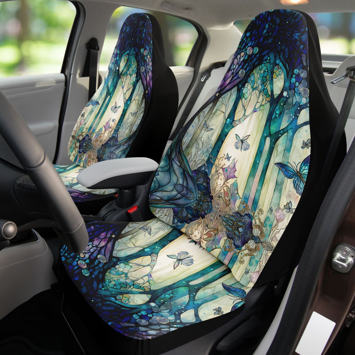 Enchanted Lake Car Seat Cover - Front Seat Cover or Full Set Front and Back Seat Cover Universal Fit