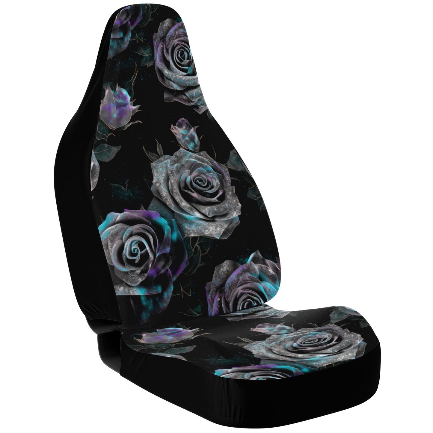 Gothic Rose Car Seat Cover - Front Seat Cover or Full Set Front and Back Seat Cover Universal Fit