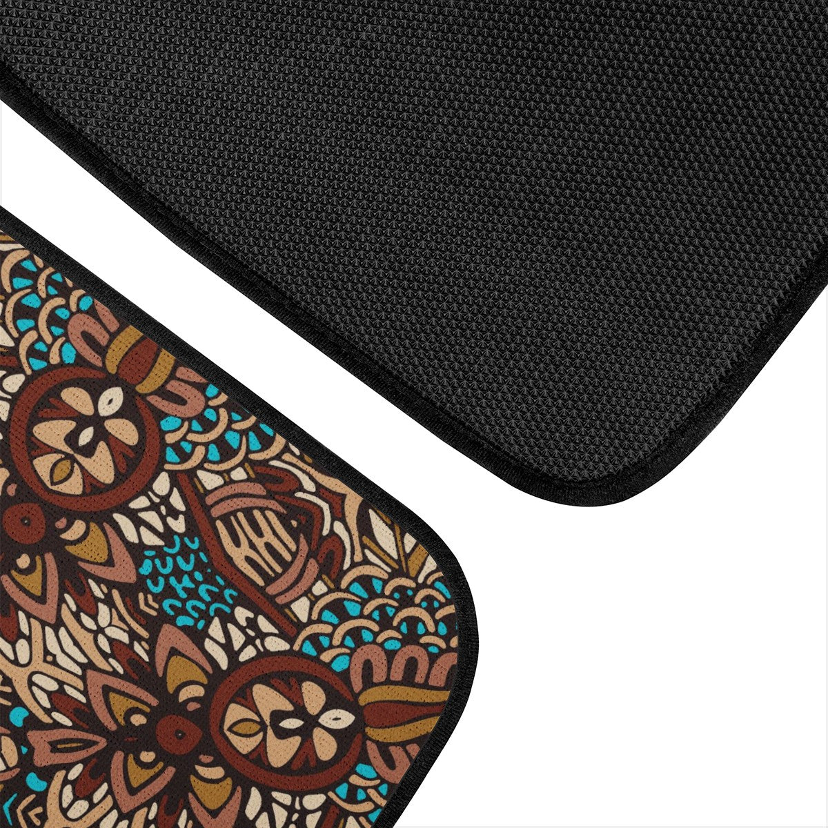 Blue And Brown Mandala Car Mats - Set of 2 or 4 Car Floor Mats Car Accessories