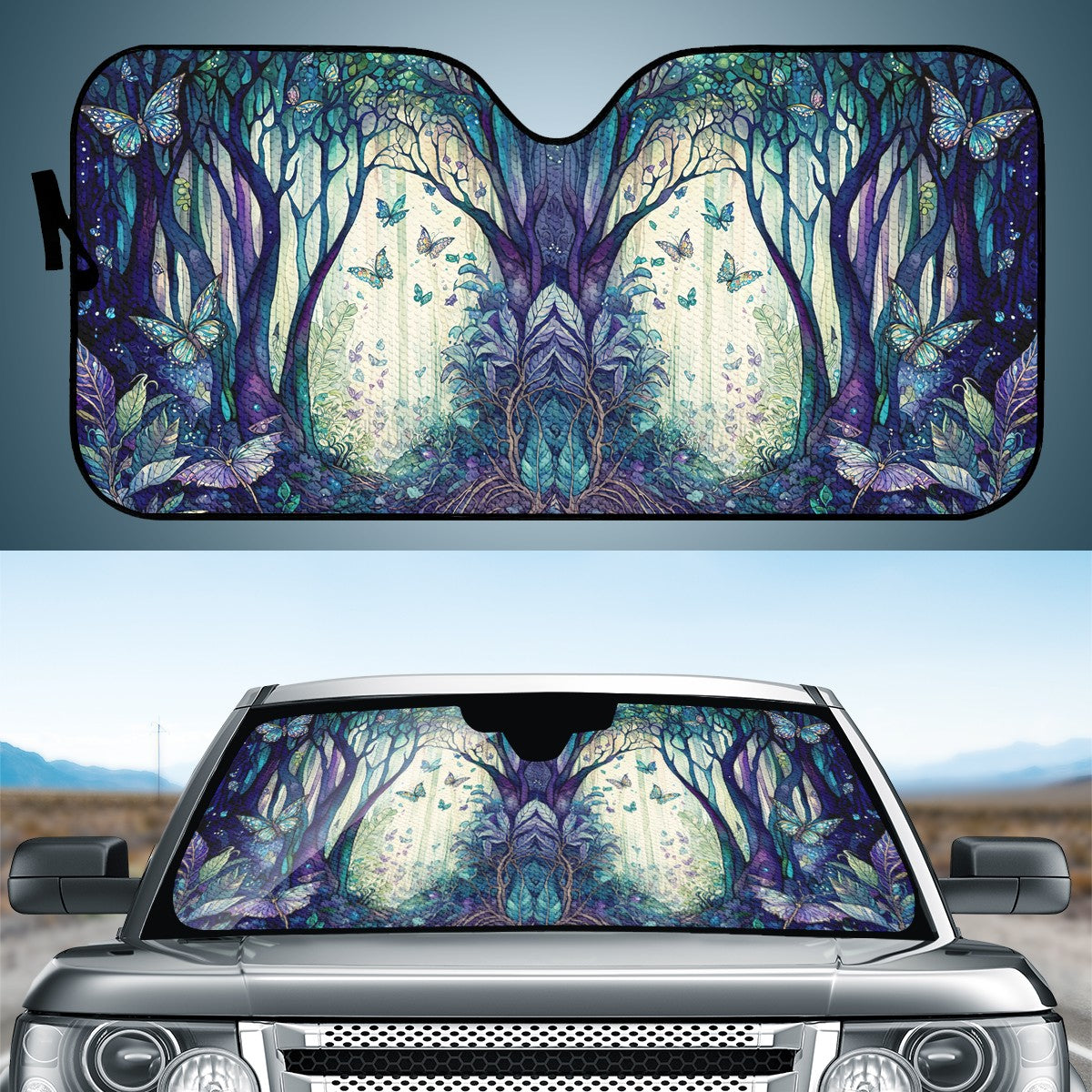 Enchanted Lake Auto Sun Shade - Car Shades for Vehicle Windscreen Shield Sun Covers