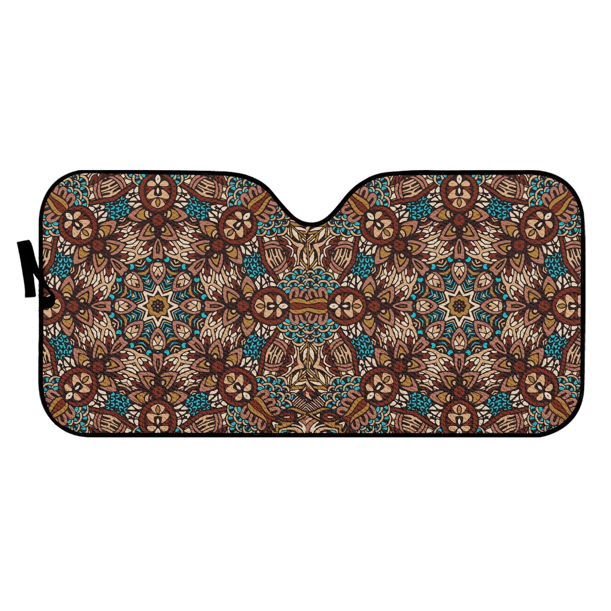 Blue And Brown Mandala Auto Sun Shade - Car Shade for Vehicle Windscreen Shield Sun Covers