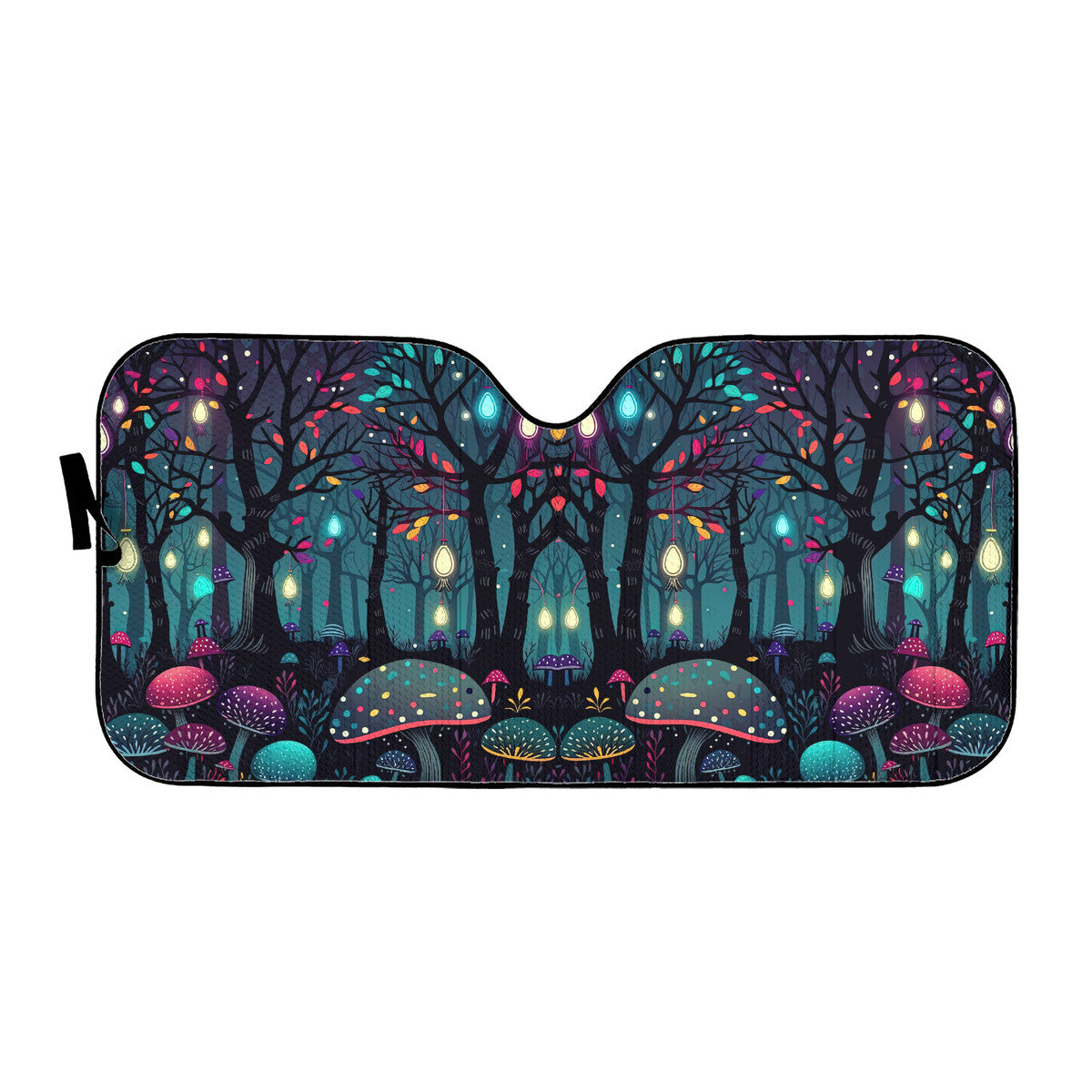 Glowing Mushroom Forest Auto Sun Shade - Car Shades for Vehicle Windscreen Shield Sun Covers
