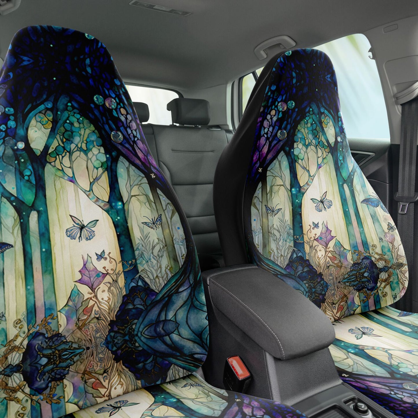 Enchanted Lake Car Seat Cover - Front Seat Cover or Full Set Front and Back Seat Cover Universal Fit