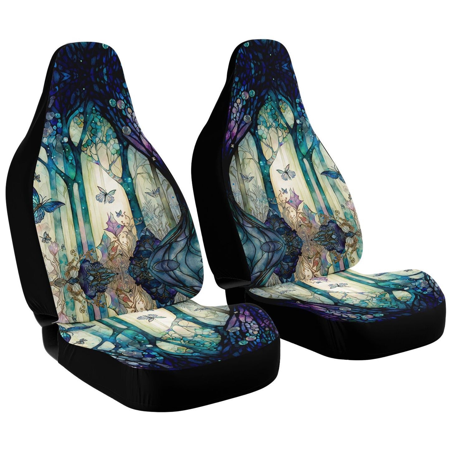 Enchanted Lake Car Seat Cover - Front Seat Cover or Full Set Front and Back Seat Cover Universal Fit