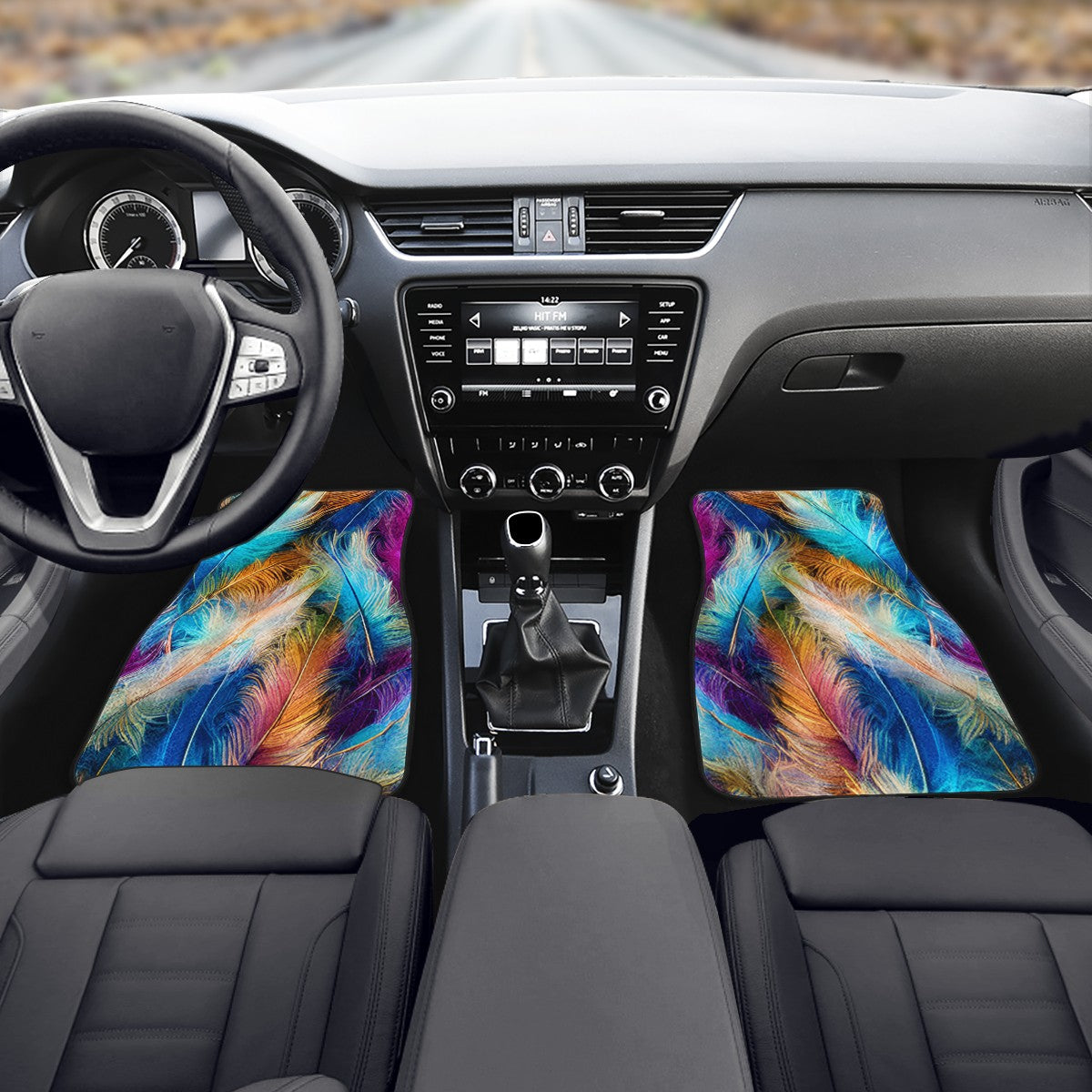 Bright Feathers Car Mats - Set of 2 or 4 Car Floor Mats Car Accessories