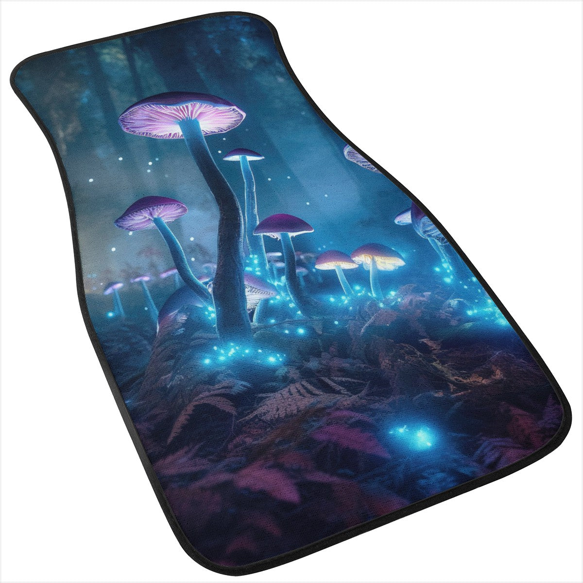 Blue Mushrooms Car Mats - Set of 2 or 4 Car Floor Mats Car Accessories