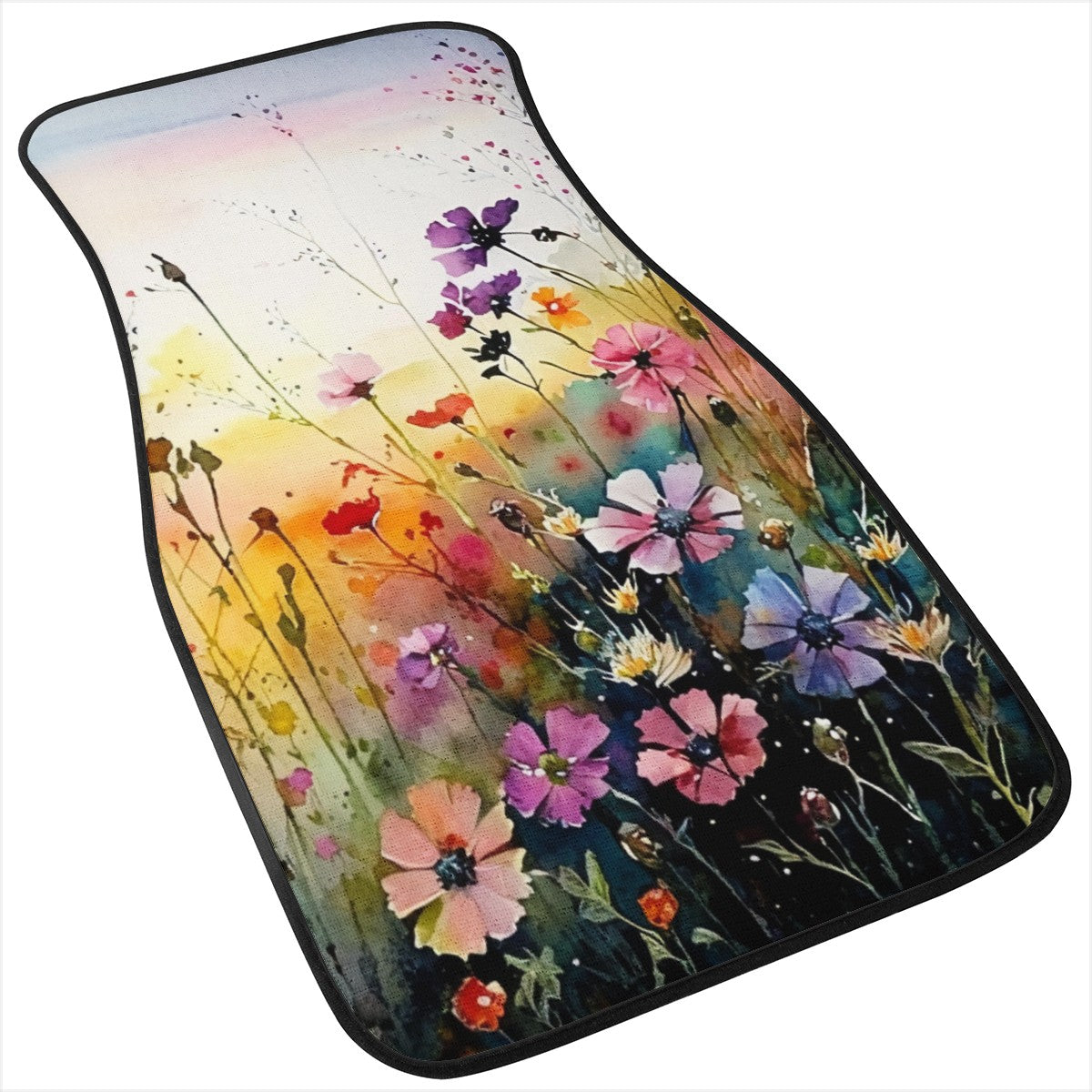 Wild Flower Meadow Car Mats - Set of 2 or 4 Car Floor Mats Car Accessories