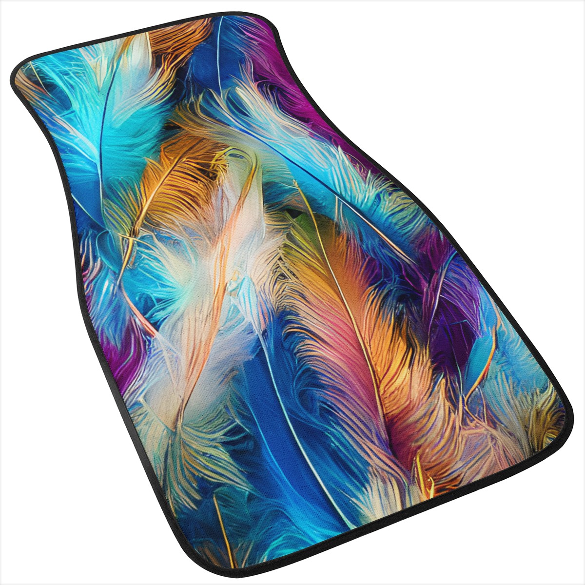Bright Feathers Car Mats - Set of 2 or 4 Car Floor Mats Car Accessories