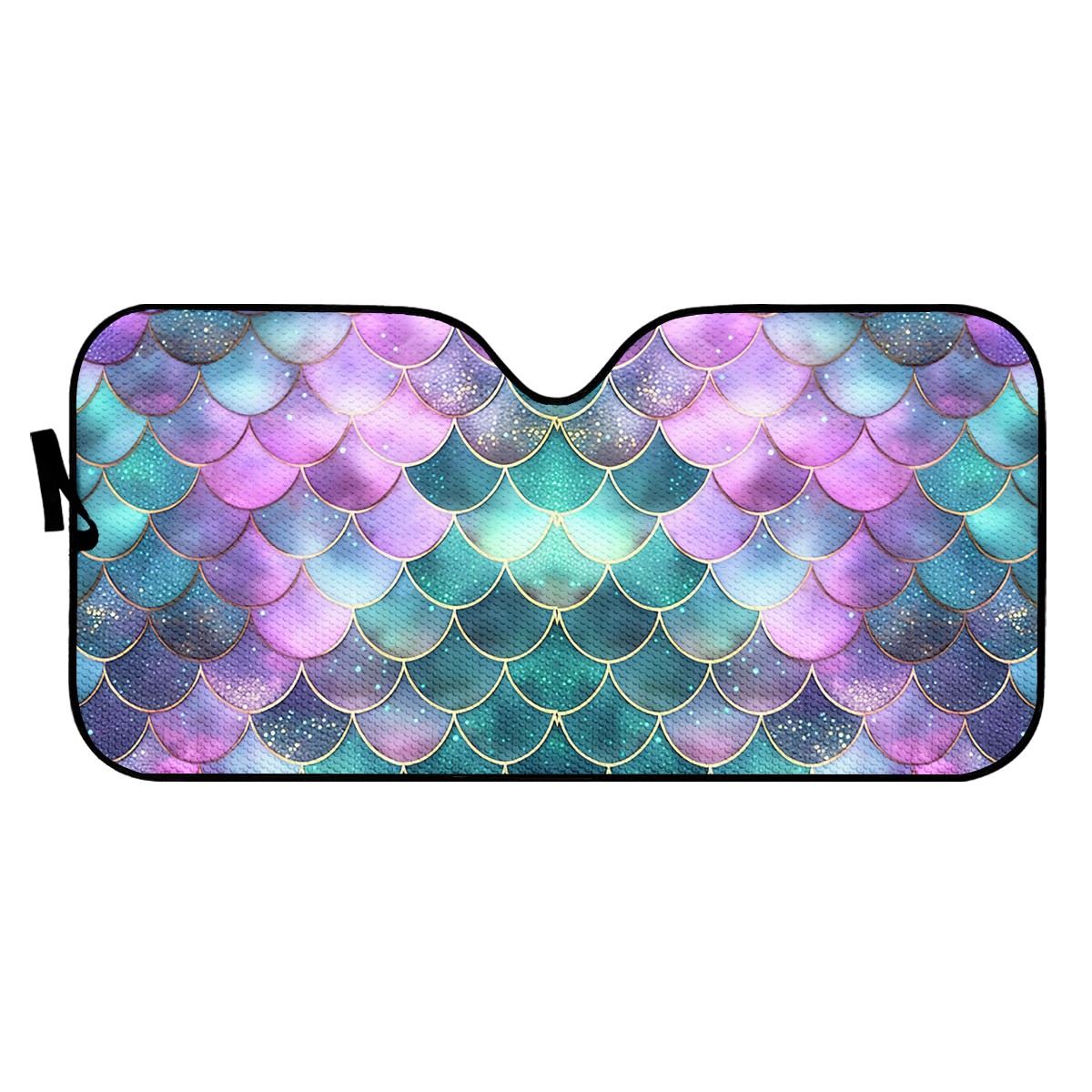 Mermaid Scales Purple Green Auto Sun Shade - Car Shade for Vehicle Windscreen Shield Sun Covers