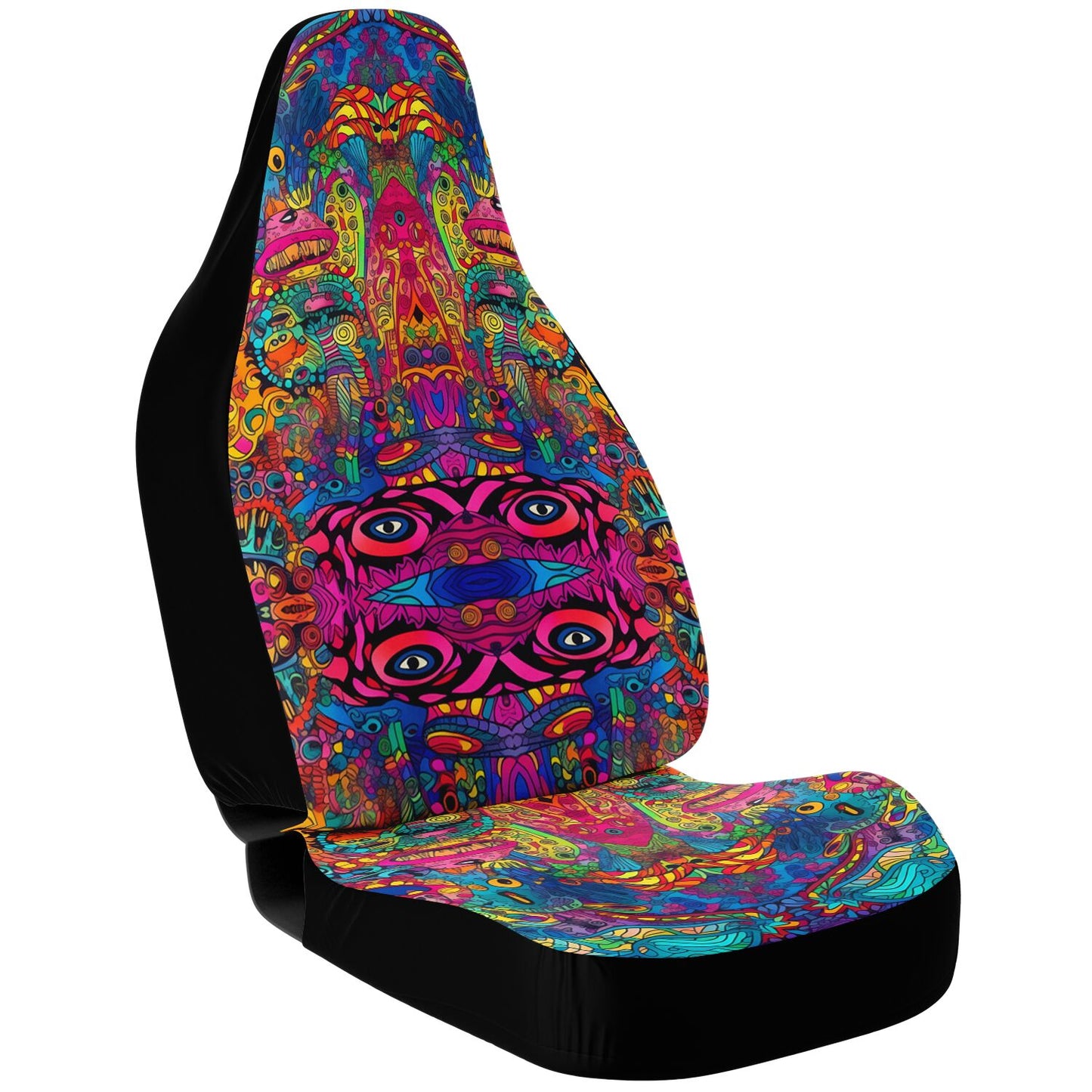 Psychedelic Landscape 2 Car Seat Cover - Front Seat Cover or Full Set Front and Back Seat Cover Universal Fit