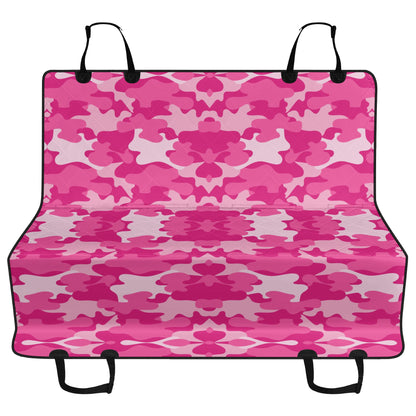 Pink Camo Car Pet Seat Cover - Waterproof Back Seat Cover Pet Hammock Dog Seat Protector