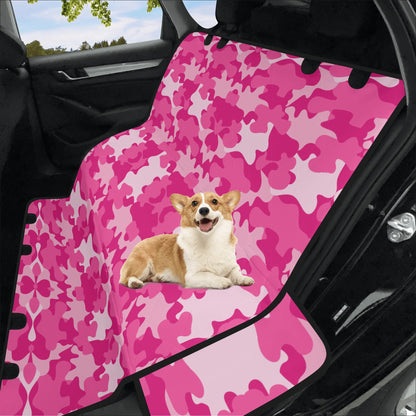 Pink Camo Car Pet Seat Cover - Waterproof Back Seat Cover Pet Hammock Dog Seat Protector