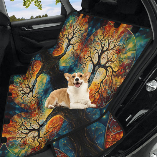 Tree Of Life Pet Seat Cover - Waterproof Back Seat Cover Pet Hammock Dog Seat Protector