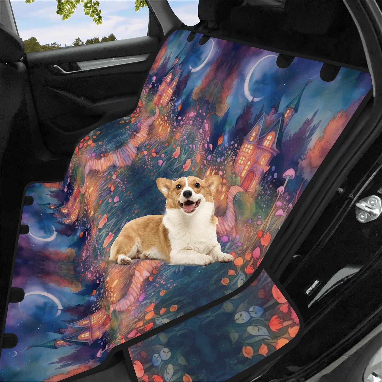 Magical Garden Pet Seat Cover - Waterproof Back Seat Cover Pet Hammock Dog Seat Protector