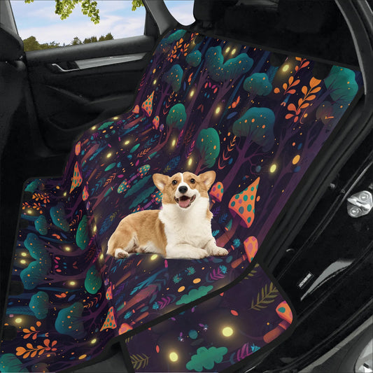 Whimsical Mushrooms Forest Pet Seat Cover - Waterproof Back Seat Cover Pet Hammock Dog Seat Protector