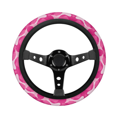 Pink Camo Car Steering Wheel Cover