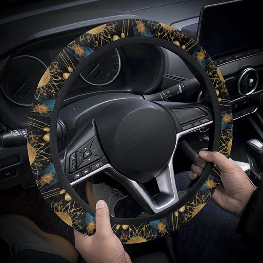 Celestial Planets Moon Car Steering Wheel Cover