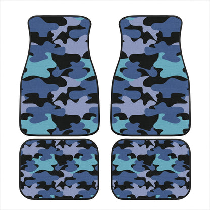 Blue Camo Car Mats - Set of 2 or 4 Car Floor Mats Car Accessories