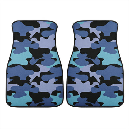 Blue Camo Car Mats - Set of 2 or 4 Car Floor Mats Car Accessories