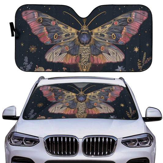 Luna Moth Pink Auto Sun Shade - Car Shades for Vehicle Windscreen Shield Sun Covers