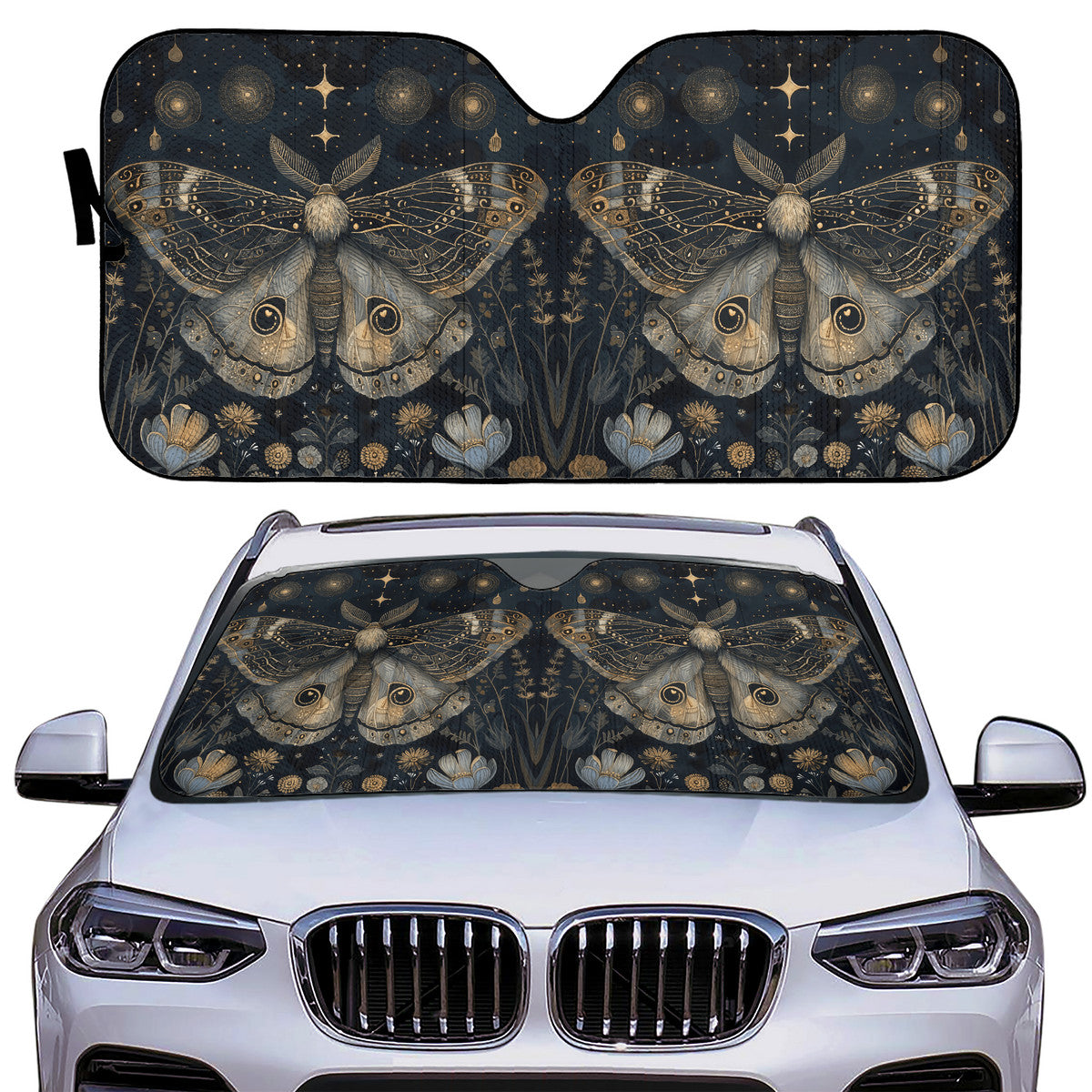 Luna Moth Pastel Auto Sun Shades