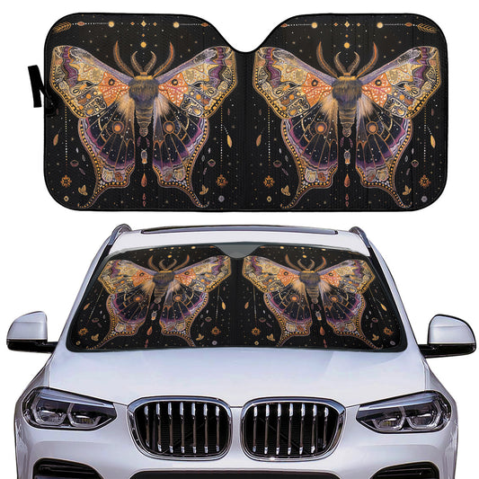 Luna Moth Auto Sun Shade - Car Shades for Vehicle Windscreen Shield Sun Covers