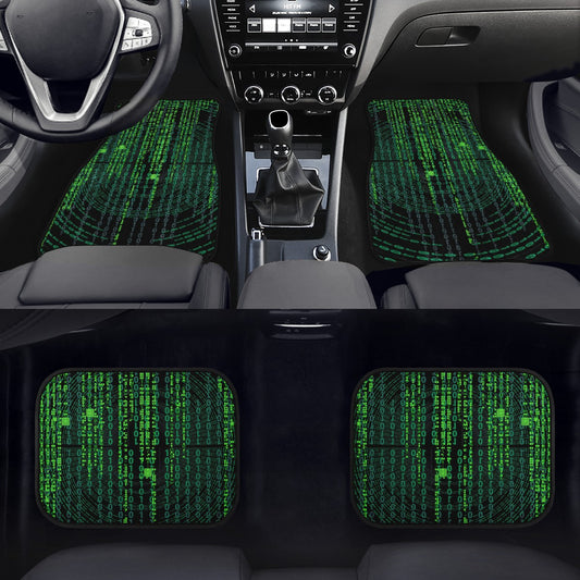 Binary Code Car Mats - Set of 2 or 4 Car Floor Mats Car Accessories