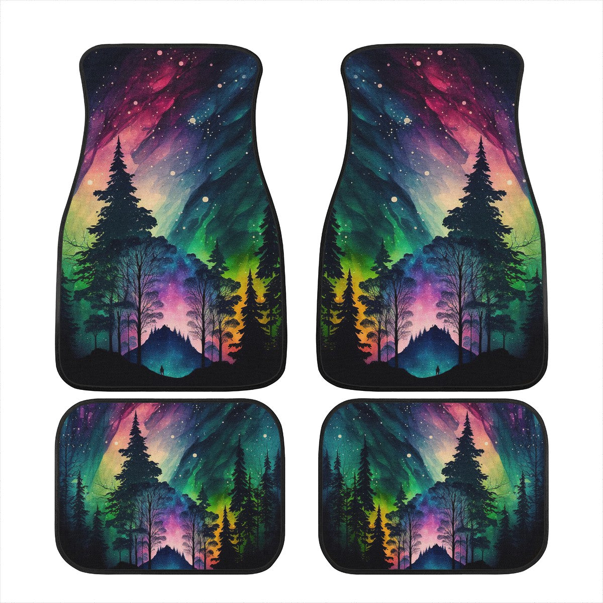 Northern Lights 10 Car Mats  - Set of 2 or 4 Car Floor Mats Car Accessories