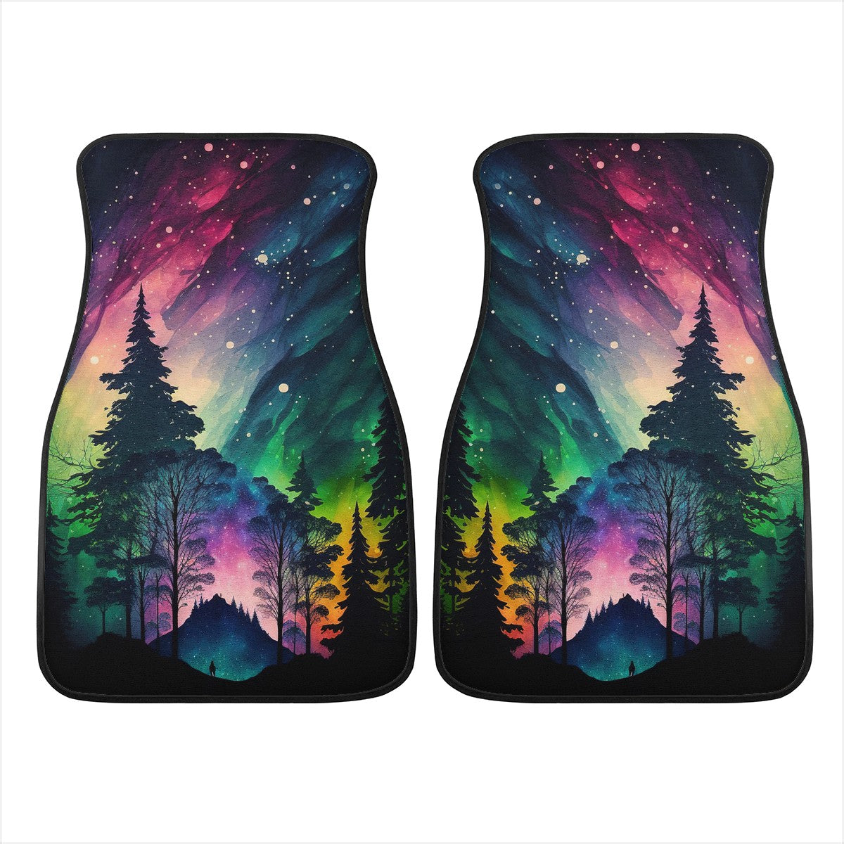 Northern Lights 10 Car Mats  - Set of 2 or 4 Car Floor Mats Car Accessories