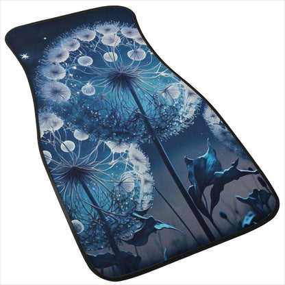 Blue Dandelion Car Mats - Set of 2 or 4 Car Floor Mats Car Accessories