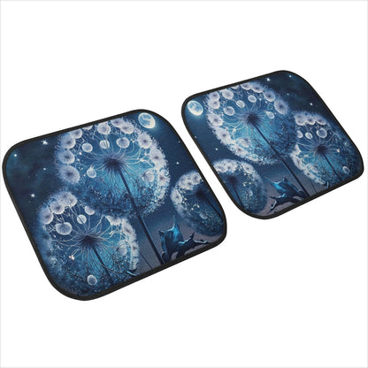 Blue Dandelion Car Mats - Set of 2 or 4 Car Floor Mats Car Accessories